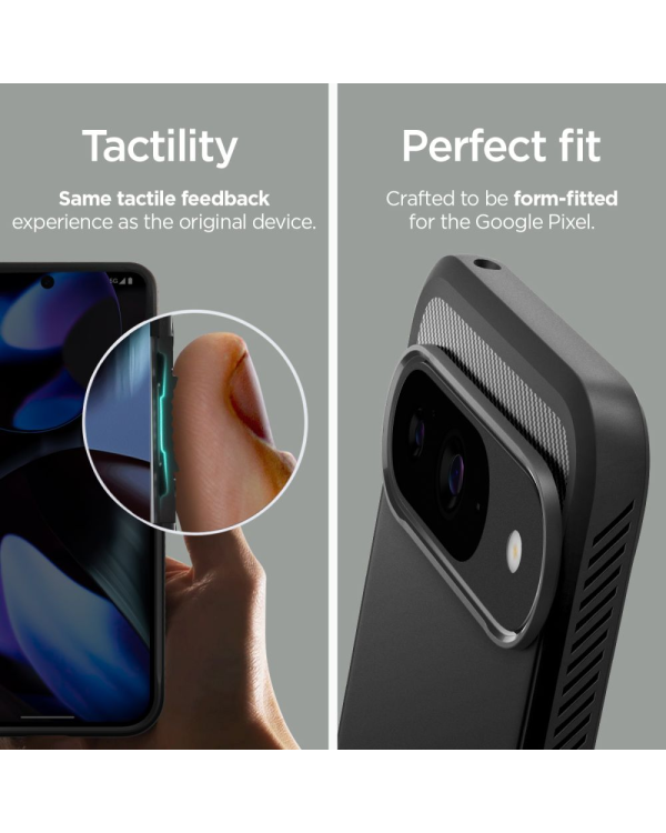 SPIGEN RUGGED ARMOR GOOGLE PIXEL 9 | 9 PRO МАТОВЫЙ ЧЕРНЫЙ