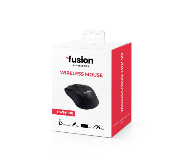 Беспроводная мышь Fusion FWM-100 | 1600 dpi | черный