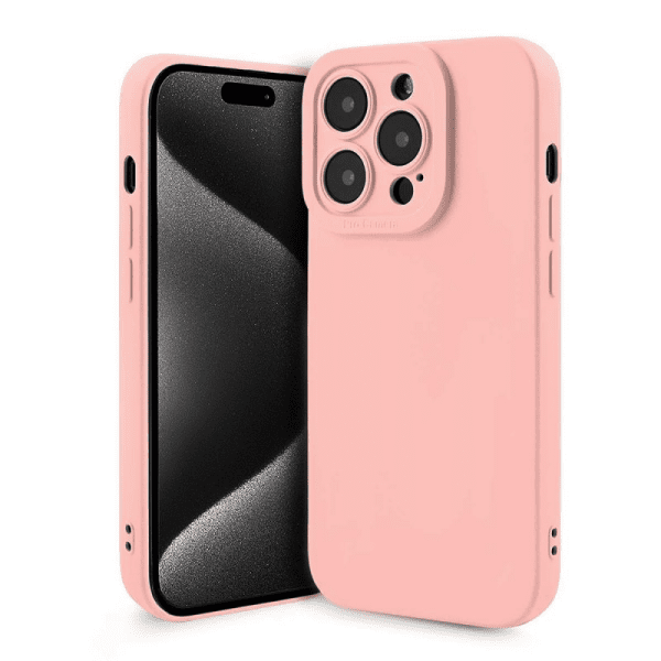 Fusion Softy прочный силиконовый чехол для Apple iPhone 15 Plus розовый