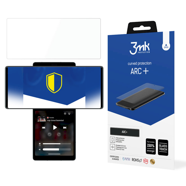 Обложка книги «LG Wing 5G - 3mk ARC+ screen protector»