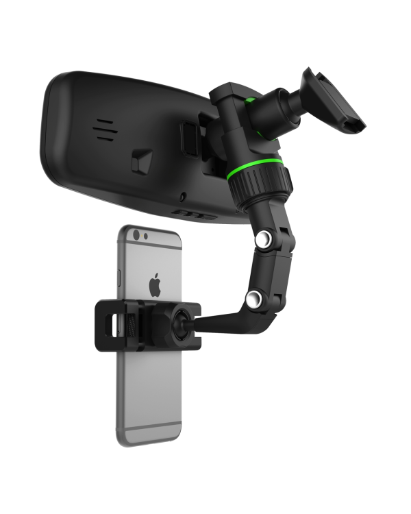 Adjustable car rearview mirror holder for smartphone