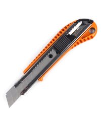 Строительный нож Polax |18 мм| с автоматическим замком | сегментированное лезвие