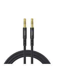 Joyroom stereo audio AUX cable 3,5 mm mini jack 1,5 m black (SY-15A1)