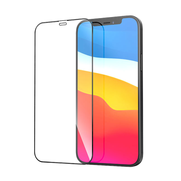 Fusion Full Glue 5D Tempered Glass Защитное стекло для экрана Apple iPhone 12 / 12 Pro Черное