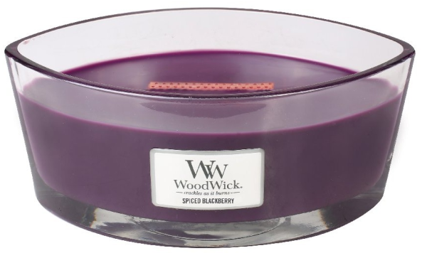 Ароматическая свеча WoodWick Spiced Blackberry с деревянным фитилем 453,6 г