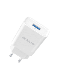 Dudao Home Travel EU Adapter USB Wall Charger 5V/2.4A QC3.0 Quick Charge 3.0 white (A3EU white)