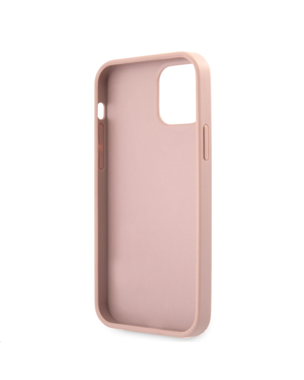 GUHCP12LRSAVSRG Guess PU Saffiano Vintage Script Case for iPhone 12 Pro Max Rose Gold