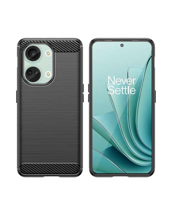Силиконовый чехол Carbon Case для OnePlus Ace 2V|OnePlus Nord 3 - черный