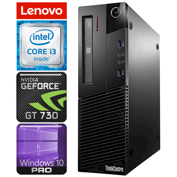 Lenovo M83 SFF i3-4160 32GB 240SSD+2TB GT730 4GB DVD WIN10PRO/W7P [refurbished]