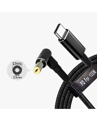 Кабель для зарядки ноутбука Fusion USB-C для Asus 5.5 x 2.5 мм | 18,5 В-20 В | 100 Вт | 1,8m