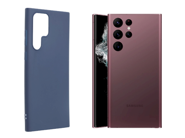 Fusion soft matte case силиконовый чехол для Samsung S908 Galaxy S22 Ultra синий