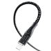 Fast charging cable 120W 1m 3in1 USB - USB-C | microUSB | Lightning Dudao L22X - silver