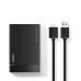 Ugreen external hard drive HDD SSD housing case SATA 2,5'' USB 3.2 Gen 1 (5 Gbps) micro USB SuperSpeed + cable black (US221 30848)
