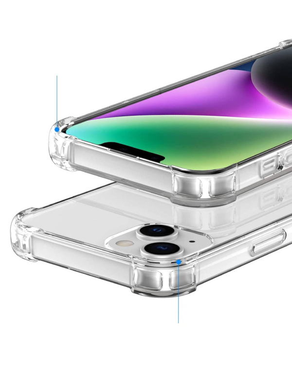 Anti shock силиконовый чехол Fusion 1.5 мм для Apple iPhone 15 Pro прозрачный