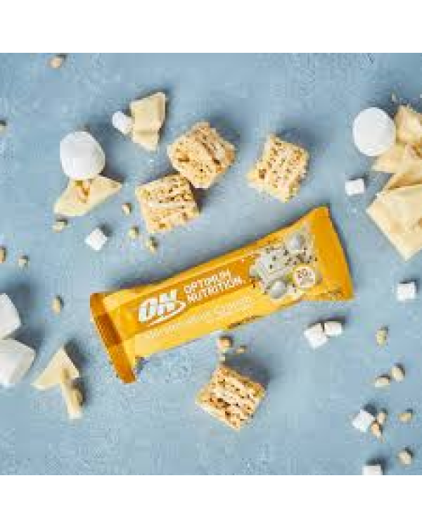 Optimum Nutrition Marshmallow Crunch Протеиновый батончик 65 г - (Протеин 20г)
