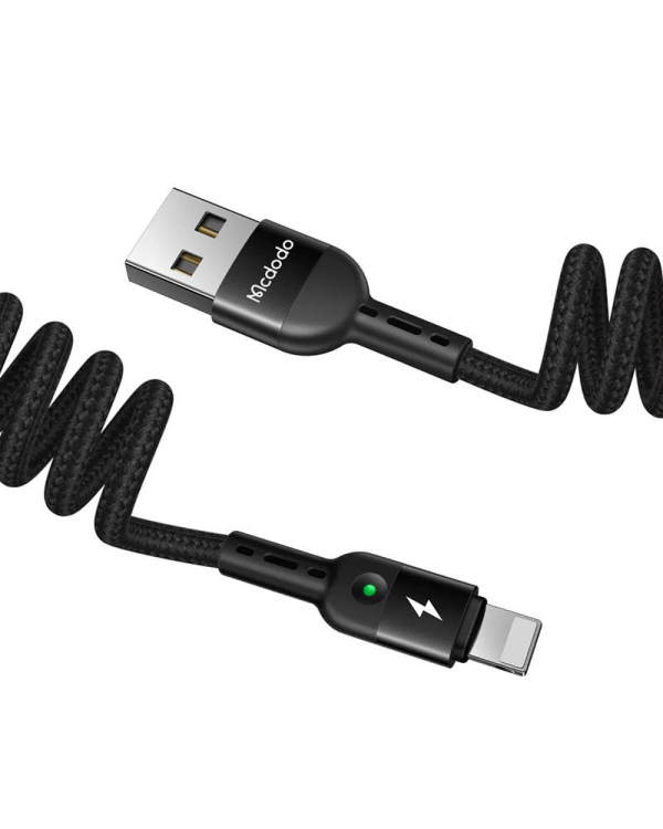 USB to Lightning Cable, Mcdodo CA-6410, Spring, 1.8m (Black)