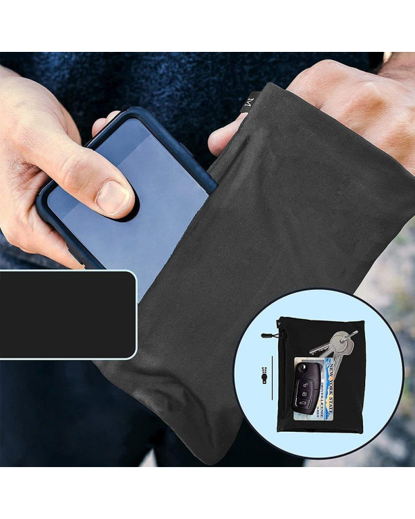 Elastic fabric armband armband for running fitness S black