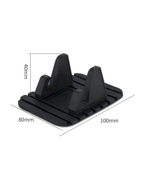 Silicone Car Phone Holder Dashboard Desktop Stand black