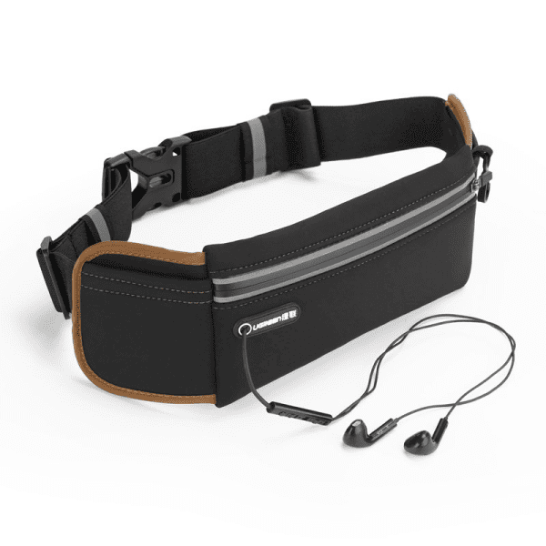 Ugreen Ultimate reflective stripe Running Belt with headphone outlet black (20818 LP112)