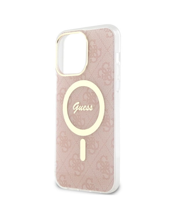 Guess GUHMP13XH4STP iPhone 13 Pro Max 6.7" różowy|pink hardcase 4G MagSafe