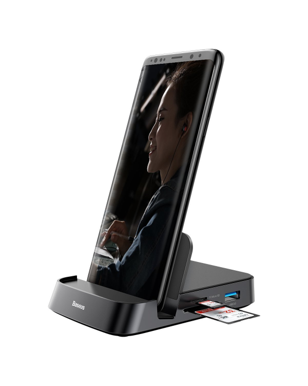 Baseus Mate USB Type-C Hub Desktop Docking Station Stand for Mobile Phone