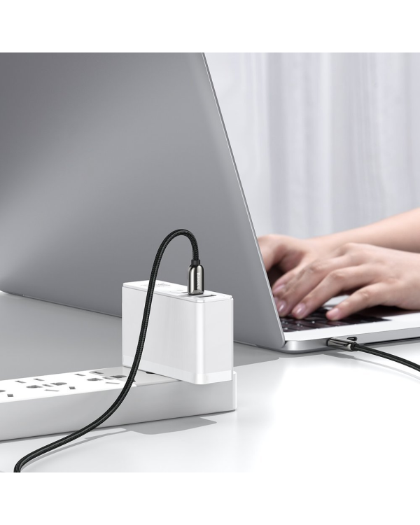 Baseus USB Type C cable - USB Type C 100W (20V | 5A) Power Delivery with display screen power meter 2m black (CATSK-C01)