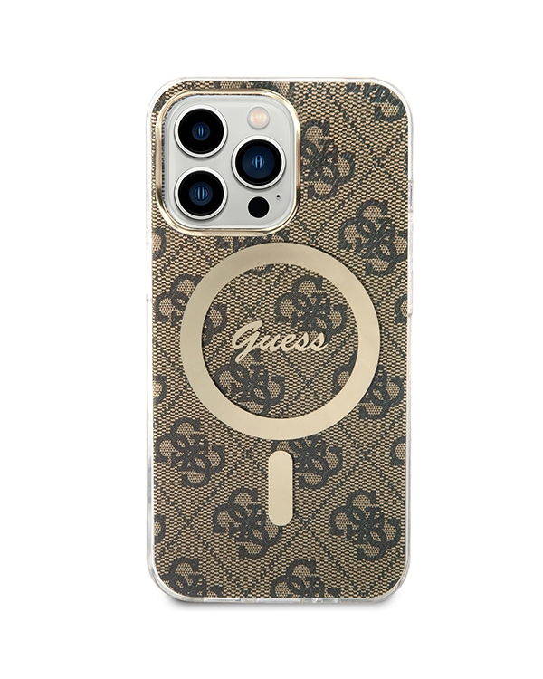 Чехол Guess GUBPP13XH4EACSW Magsafe с беспроводным зарядным устройством для iPhone 13 Pro Max |brown
