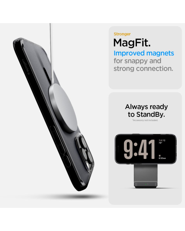 Дополнительное изображение книги «SPIGEN ULTRA HYBRID "T" MAGSAFE IPHONE 16 PRO MAX FROST BLACK»