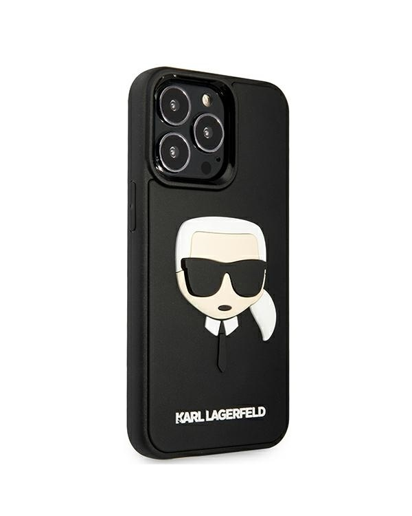 Karl Lagerfeld KLHCP13XKH3DBK iPhone 13 Pro Max 6,7" czarny|black hardcase 3D Rubber Karl`s Head