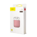 Baseus Ultrathin Series Силиконовый чехол для наушников Apple Airpods 1 / 2 Розовый