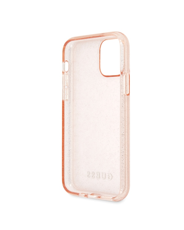 Guess GUHCN58PCGLPI iPhone 11 Pro różowy|pink hard case Glitter