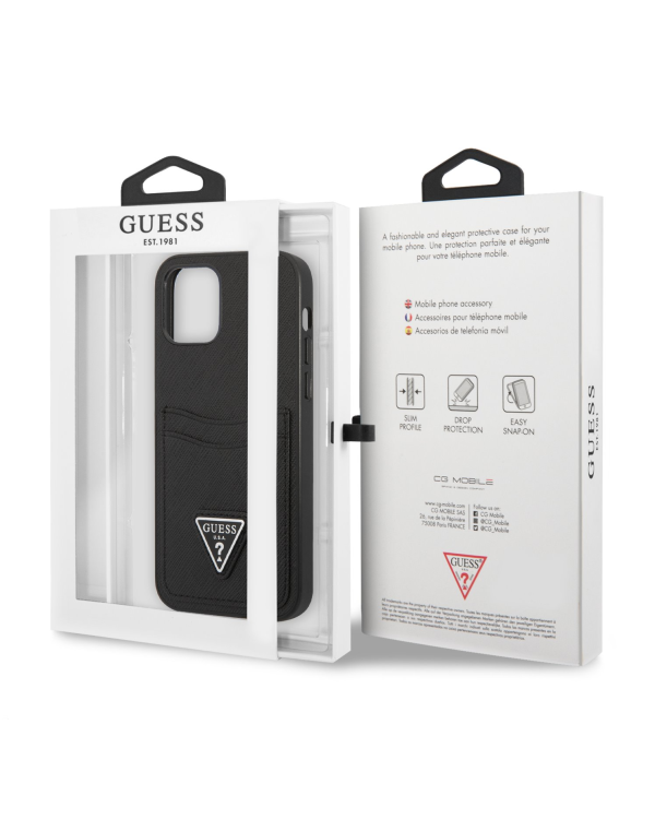 Дополнительное изображение книги «Guess Saffiano Double Card Case for iPhone 12|12 Pro Black»