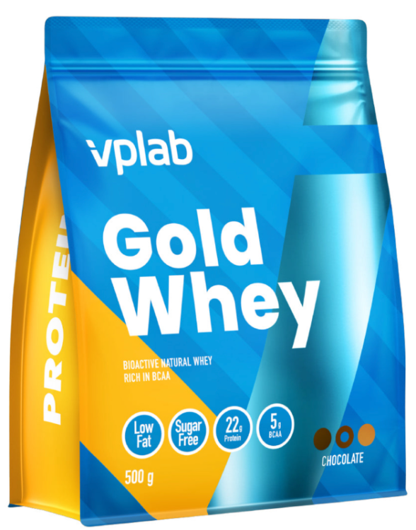 Протеин VPLab Gold Whey Chocolate, шоколадный вкус, 500 г