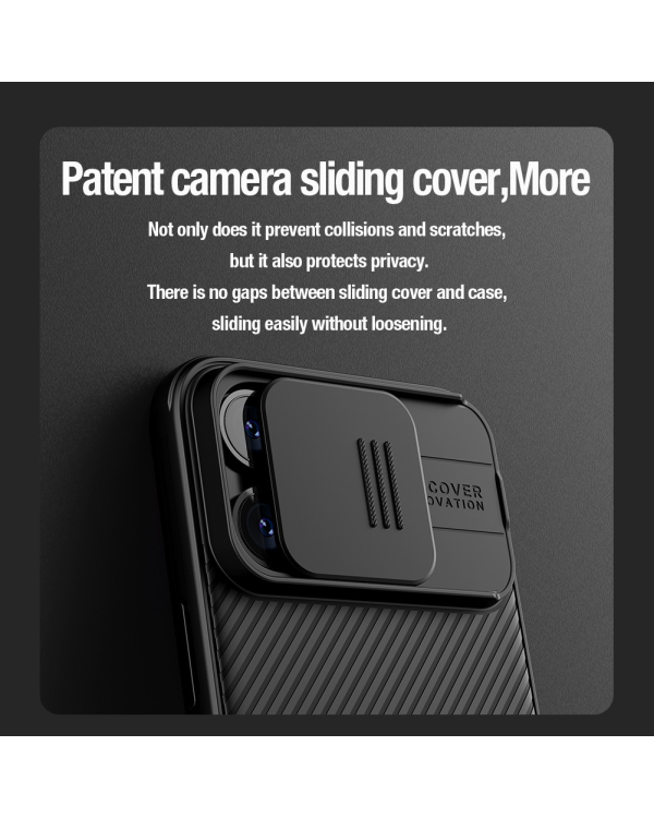 Жесткий чехол Nillkin CamShield PRO для Apple iPhone 15 Pro Max глубокого зеленого цвета