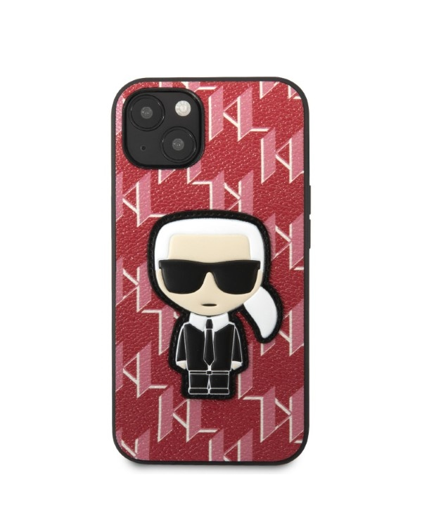 Karl Lagerfeld Monogram Ikonik Case for iPhone 13 Red