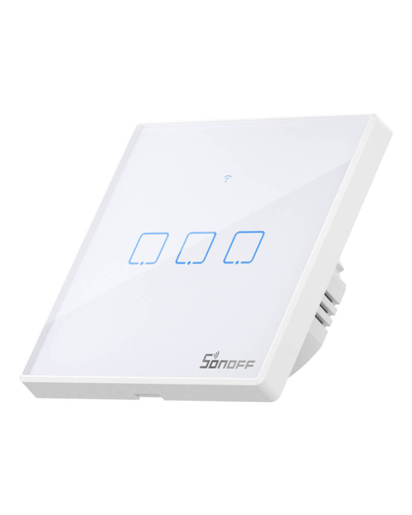 Умный выключатель WiFi + RF 433 Sonoff T2 EU TX (3-канальный) обновленный