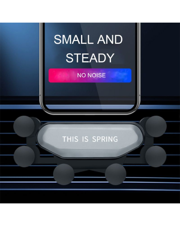 Дополнительное изображение книги «Car holder - gravity SPRING from 4,7’ air vent mount black»