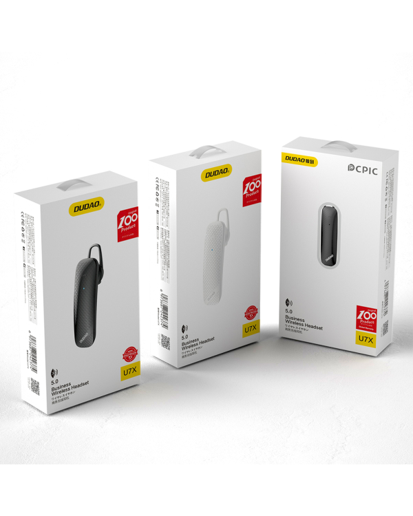 Dudao Headset Wireless Bluetooth Earphone (U7X-White)