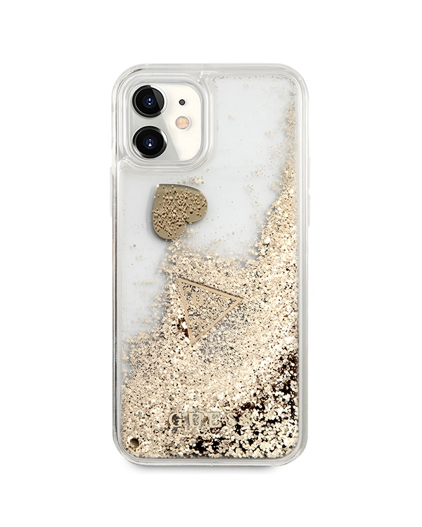 Guess GUOHCN61GLHFLGO iPhone 11 6,1" | Xr gold|złoty hardcase Glitter Charms
