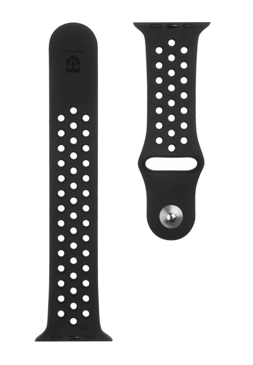 Обложка книги «Tactical 161 Double Silicone Band for Apple Watch 1|2|3|4|5|6|7|SE 42|44|45mm Black»