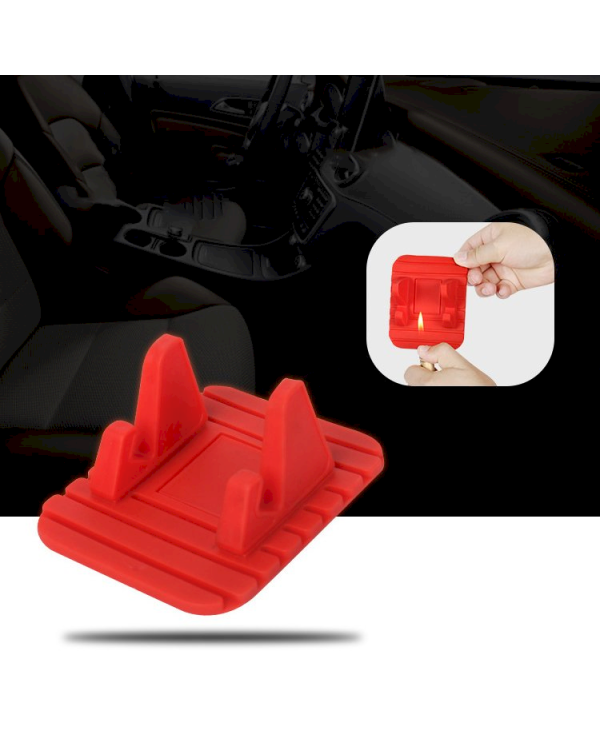 Silicone Car Phone Holder Dashboard Desktop Stand black