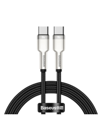 Baseus Cafule Series Metal Data USB Type C - USB Typ C Cable Power Delivery 100 W (20 V | 5 A) 2 m black (CATJK-D01)