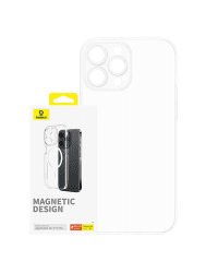 Magnetic Phone Case for iPhone 15 Pro Baseus OS-Lucent Series (Clear)