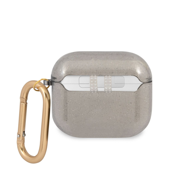 Обложка книги «GUA3UCG4GK Guess 4G TPU Glitter Case for Airpods 3 Black»