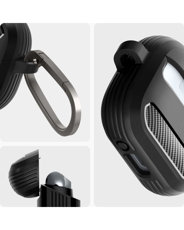 Чехол Spigen Rugged Armor Samsung Galaxy Buds 3 | 3 Pro - черный