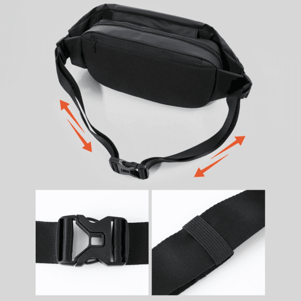 Shoulder Sling Backpack Ultimate Running Belt bag for keys wallet documents black