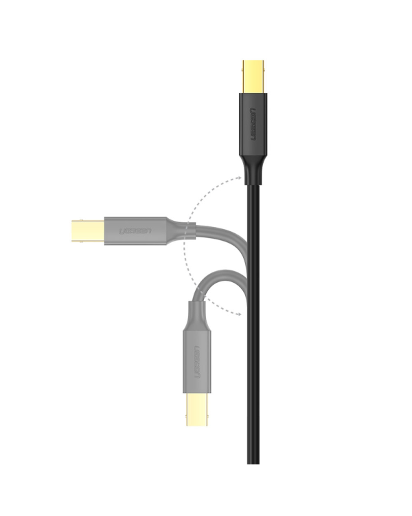 Кабель для принтера Ugreen USB Type B (male) - USB 2.0 (male) 480 Мбит|с 2 м черный (US135 20847)