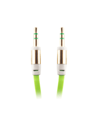 Forever HQ AUX провод 3.5 mm -> 3.5 mm 90 cm Зеленый