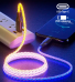 Кабель Fusion LED USB-C - Apple Lightning 20 Вт | 2,4 А | 100 см