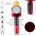 Goodbuy LED 360 караоке микрофон с динамиком bluetooth | 5 Вт | aux | голосовой модулятор | USB | Micro SD красный